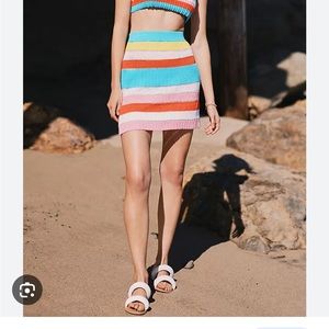 NWT. Solid & Stiped mini skirt